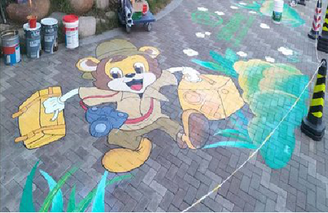 淮南夏季画地面彩绘会遇到的问题