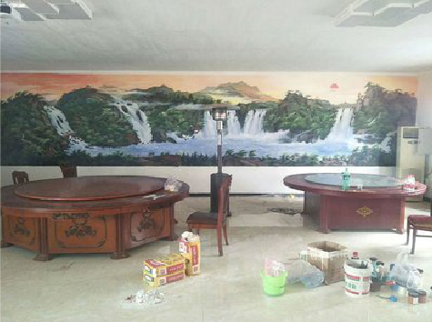 淮南墙绘-写实风景