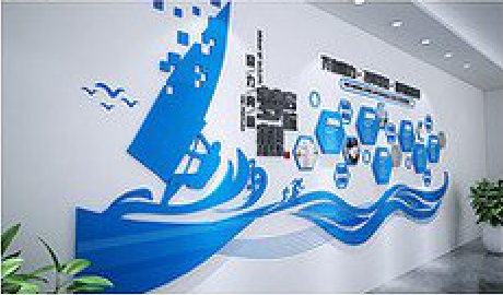 淮南海浪主题文化墙如何设计？