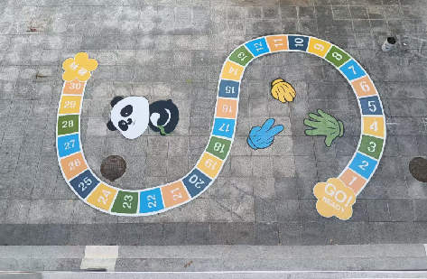 淮南地面游戏彩绘