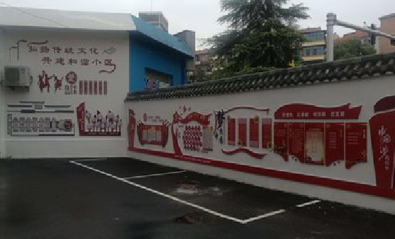 淮南社区文化墙的创意设计。