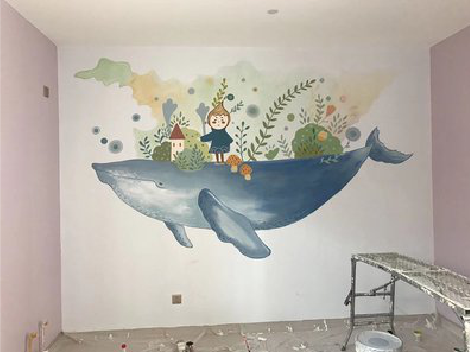 淮南手绘墙的特点及优势。